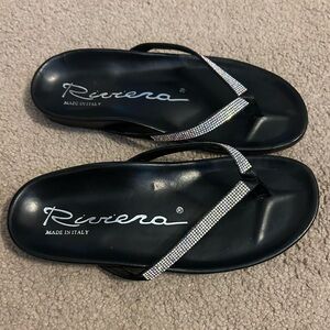 Riviera Black Sandals